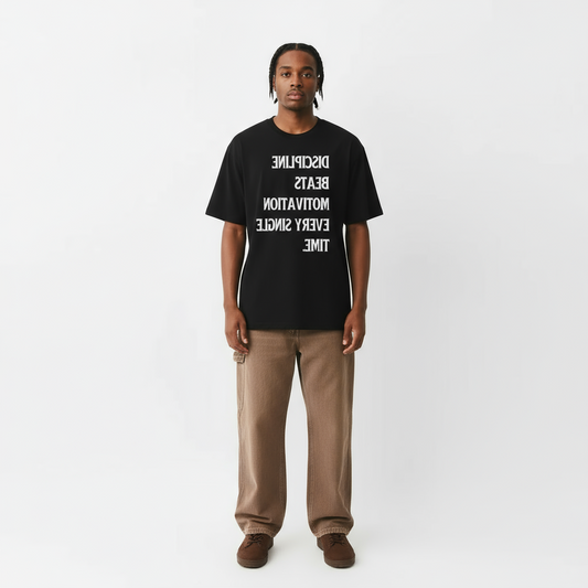 Discipline Over Motivation – Signature Tee